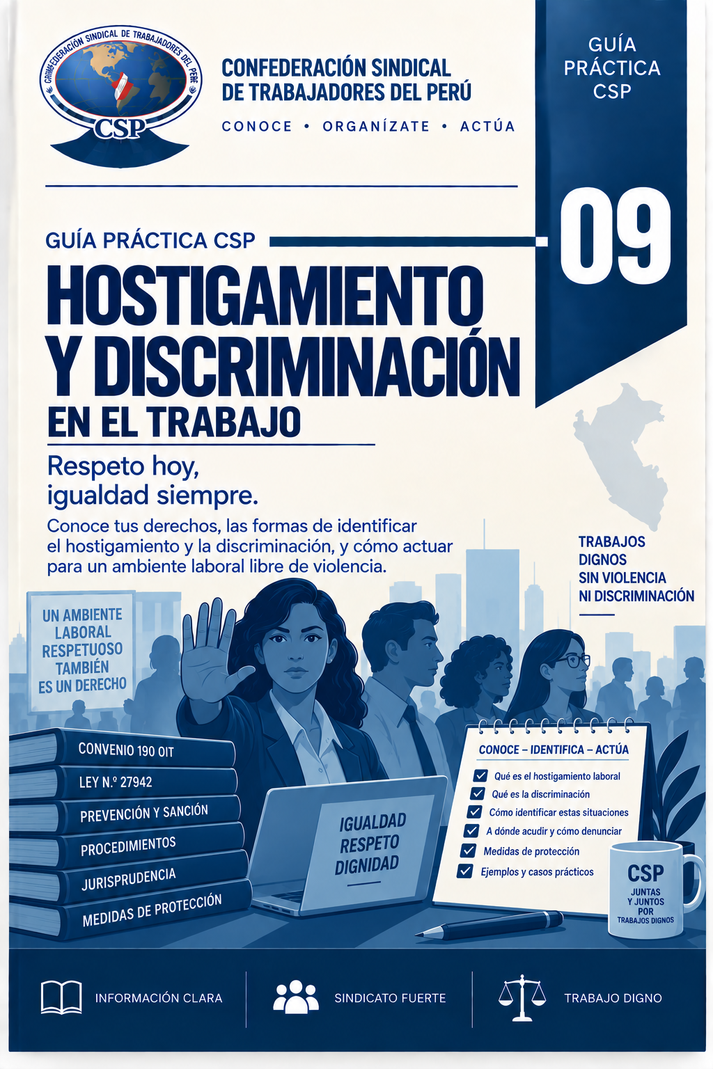Portada oficial de la Guía CSP 09: HOSTIGAMIENTO Y DISCRIMINACIÓN